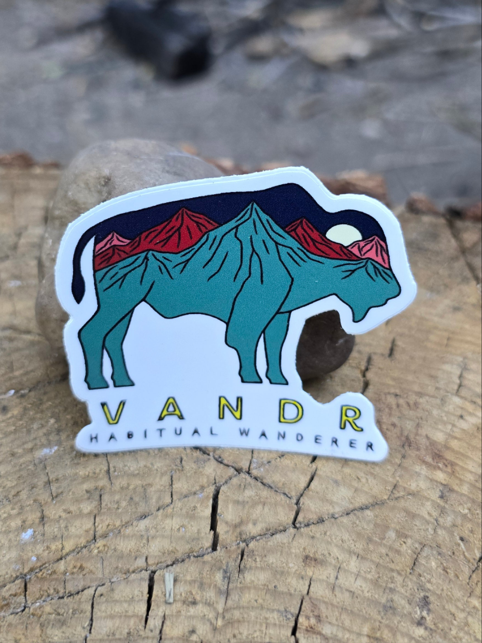 Roaming Bison Sticker